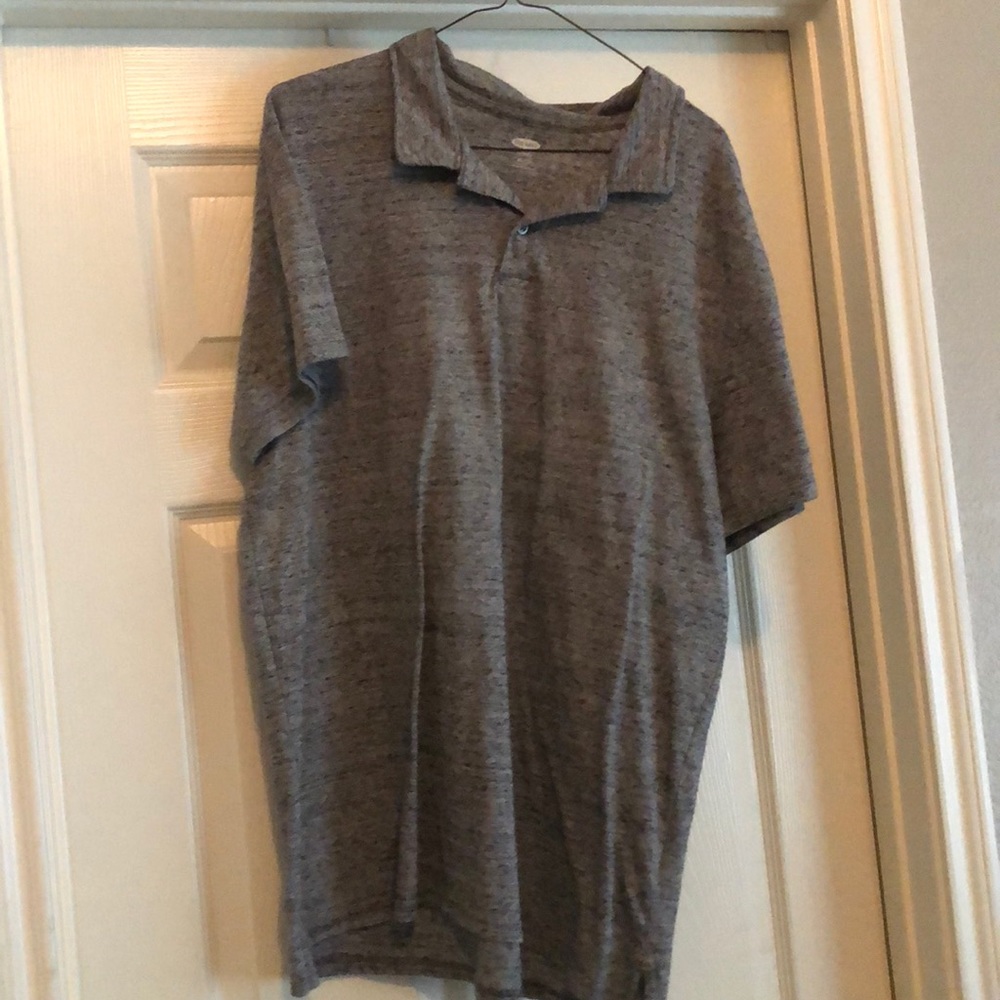 Gray polo shirt